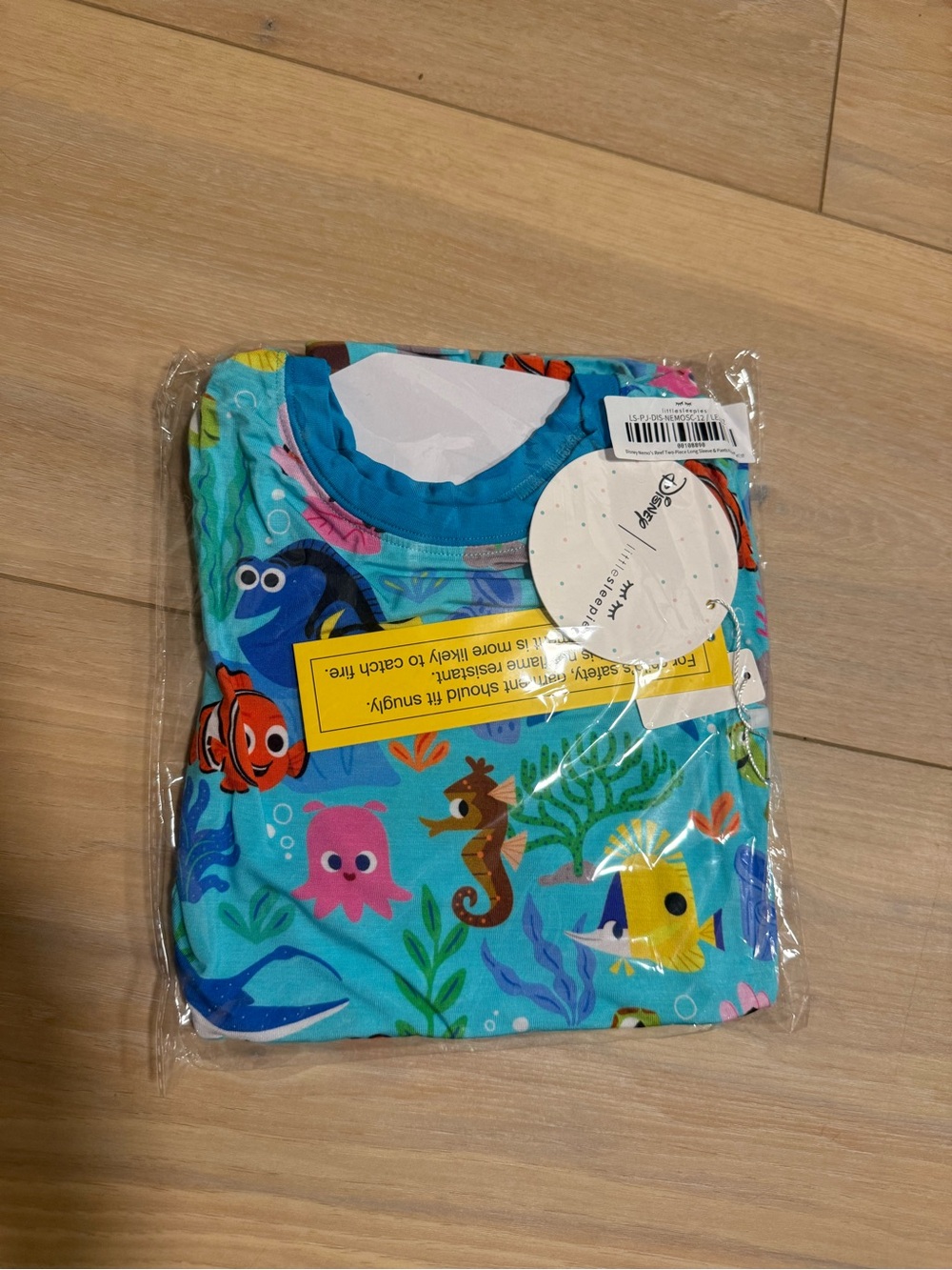 Little Sleepies Finding Nemo Toddler Pajama set 3T